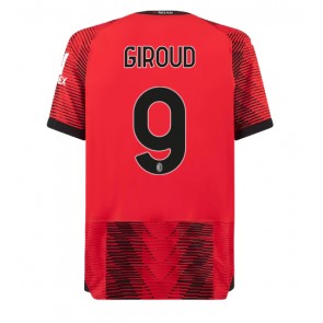 AC Milan Olivier Giroud #9 Replika Hjemmebanetrøje 2023-24 Kortærmet